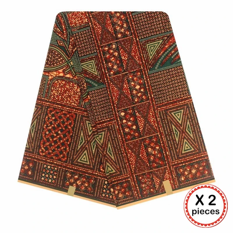 Африканская ткань с восковым принтом, хлопковая ткань для шитья, Анкара, африканская ткань, 12 ярдов, Нигерия, Гана, свадебная одежда, платье 91716