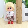 5 Pcs Kids Mini Doll Toys for Girls 8 Cm Cute Soft Plush Skirt Dolls Mobile Phone Pendant Bag Decoration Random Color 5