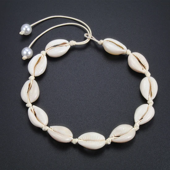 Натуральное ожерелье из ракушек, богемное колье в виде раковины, цепочка ручной вязки, уникальное ожерелье, ювелирное изделие для женщин, модное ожерелье в подарок - Окраска металла: style 5