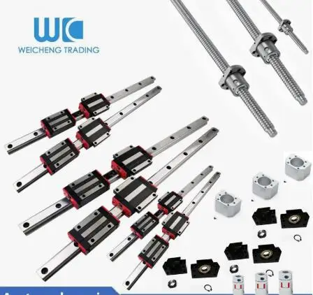 3-axis-4aixs-CNC-guide-20mm-linear-rails-linear-guides-HGR20-HG20-16mm-ball-screw-RM16