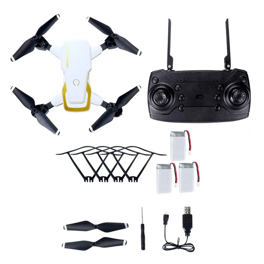 LF609 2,4G Wifi FPV Радиоуправляемый Дрон с камерой 0.3MP/2.0MP бесщеточный Радиоуправляемый квадрокоптер RTF складной 3D флип удерживающий головной убор дропшиппинг - Цвет: White 2MP 3B