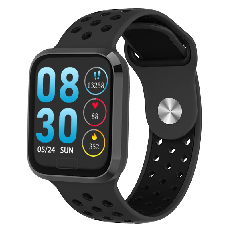 

Bakeey M98 Waterproof IP67 Realtime HR and Blood Pressure Oxygen Monitor Music bluetooth Camera Remote Control Smart Watch