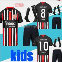 Детский комплект, коллекция года, Футбольная Футболка Eintracht Frankfurt home19 20, детская трикотажная одежда для лиг Европы, HALLER KOSTIC JOVIC REBIC