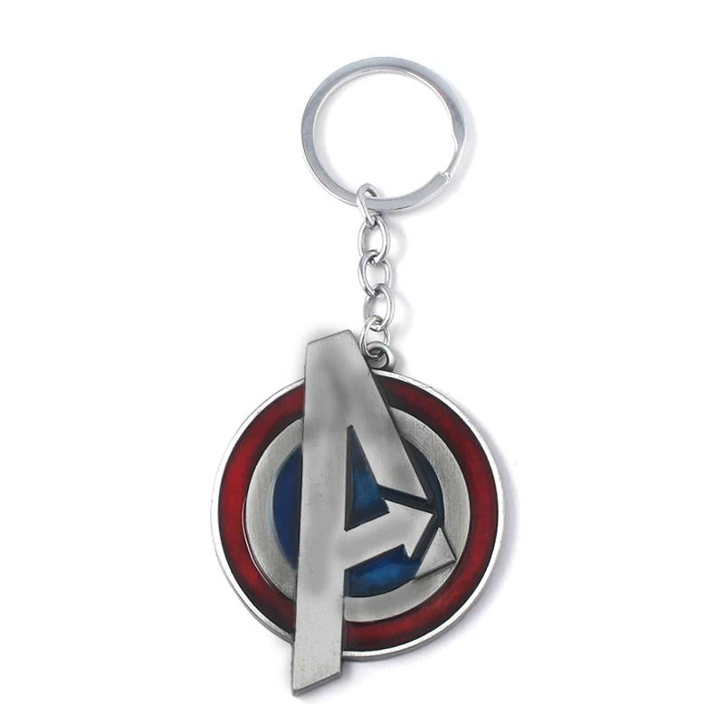 RJ Капитан Америка повреждение брелок со щитом Мстители супер герой Steve Rogers брелок поломка для мужчин косплей ювелирные изделия подарок - Цвет: Прозрачный