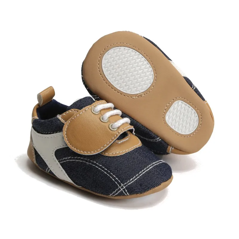 Обувь для маленьких мальчиков с резиновой подошвой, нескользящая обувь для маленьких детей, модная повседневная детская обувь для дома