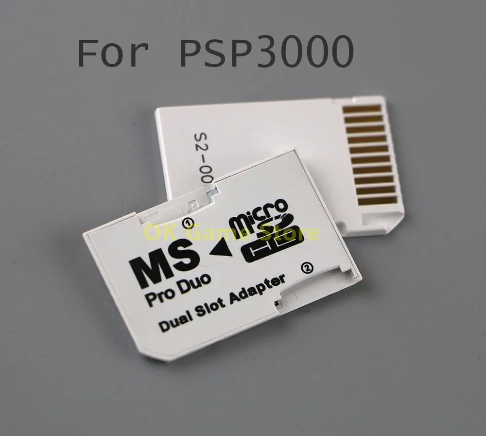 1 шт./лот Micro SD TF для карты памяти MS Pro Duo двойной 2 слота адаптер конвертер PSP 1000 2000 3000