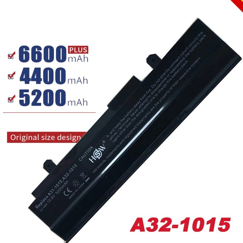 HSW 6 Cells Battery For Asus A31-1015 A32-1015 Eee PC 1011 1015P 1016P 1215 1215N 1215P 1215T VX6 R011 R051 fAST Shippi | Компьютеры и