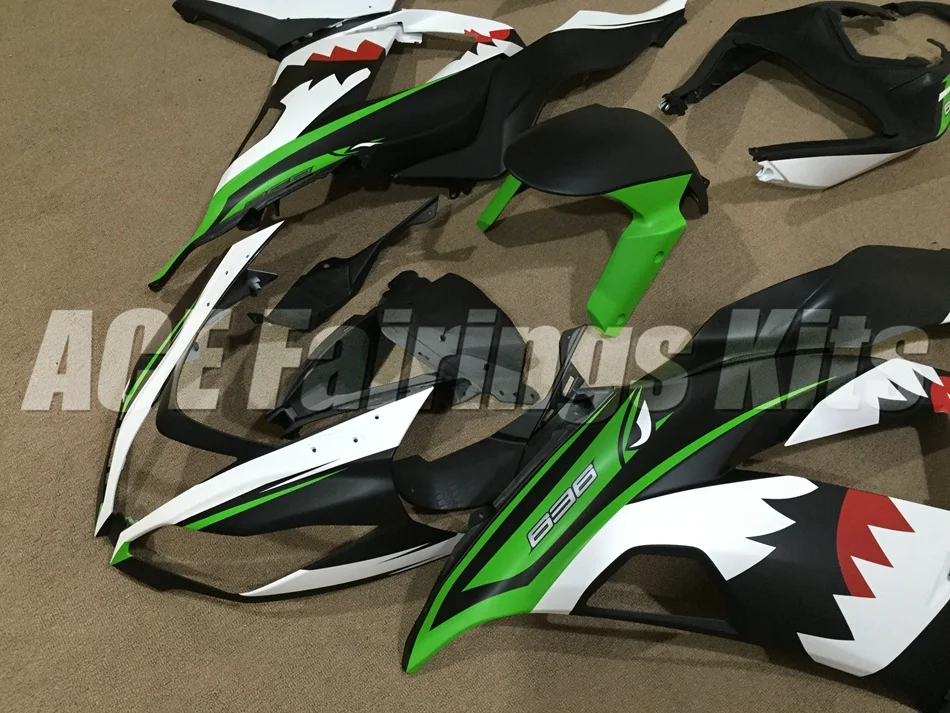 ABS Обтекатель Набор подходит для Kawasaki ZX6R 2013 Мотоцикл Обтекатели ZX-6R Ninja 636 599 кузов Акула матовая