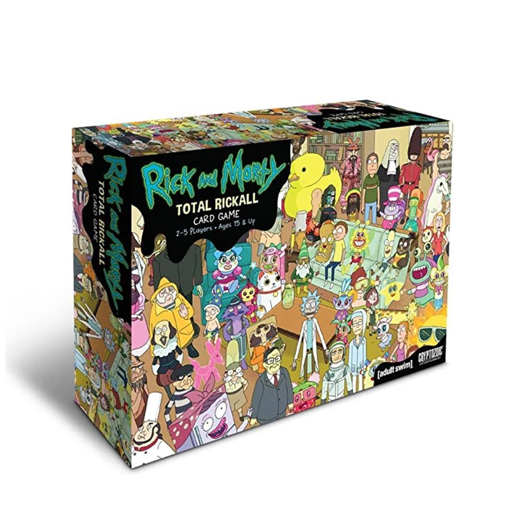 Rick Board Games Total Rickall Morty Card game For Family Party home Entertainment toys strategy table game gifts