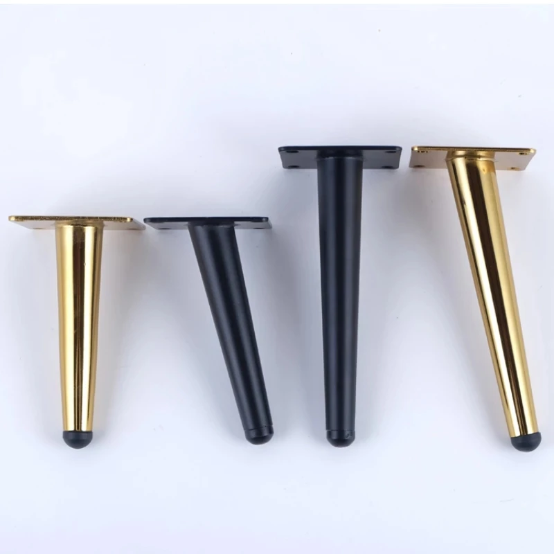 4pcs Metal Furniture legs Straight Cone And Oblique Cone Table Leg Sofa Chair Leg coffee tables Furniture fittings,15/20/25/30CM