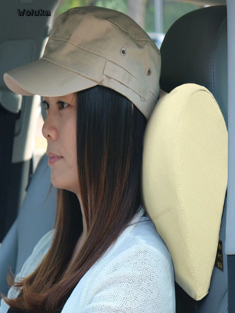 Car Seat Head Neck Rest Massage Auto Pillow Space Memory Neck Headrest Car Cover Vehicular Pillow Seat Headrest CD50 Q05