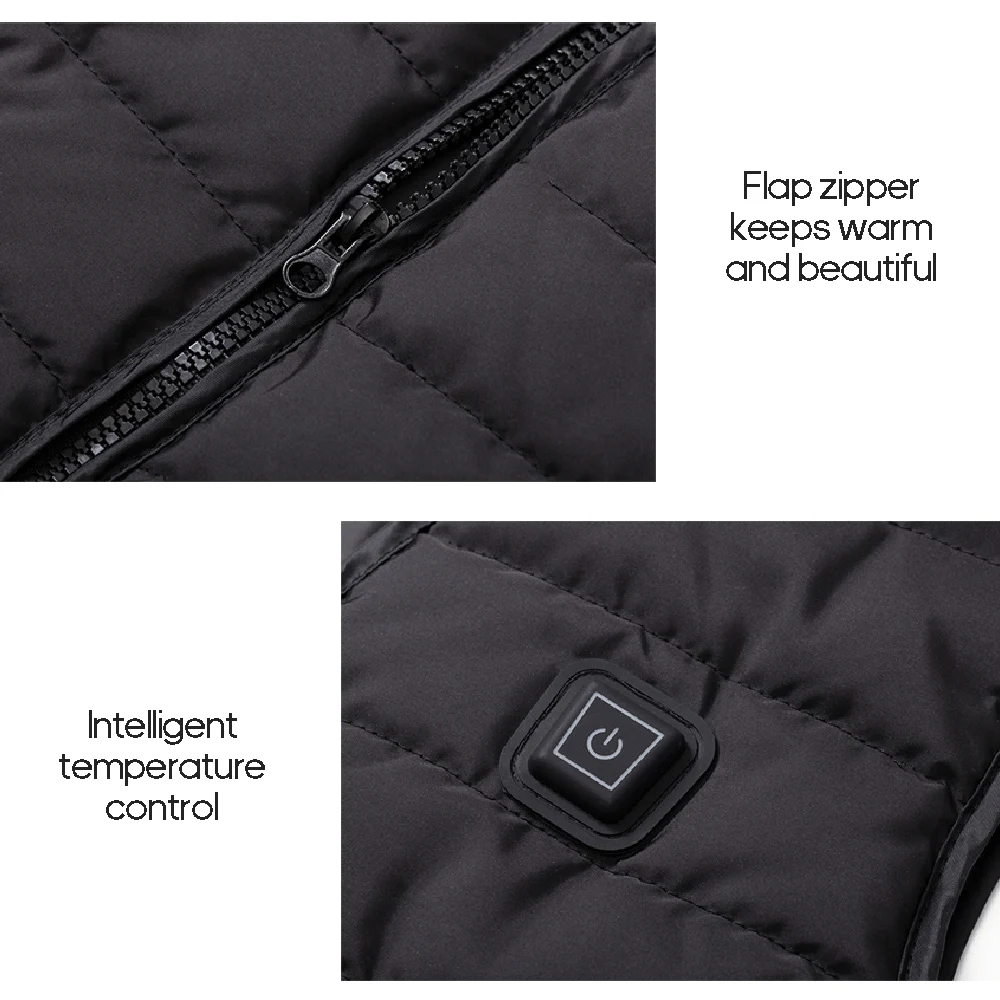 Нагревательный жилет с usb зарядкой, нагревательный жилет, умный электрический нагревательный жилет, нагревательная одежда XXXXL