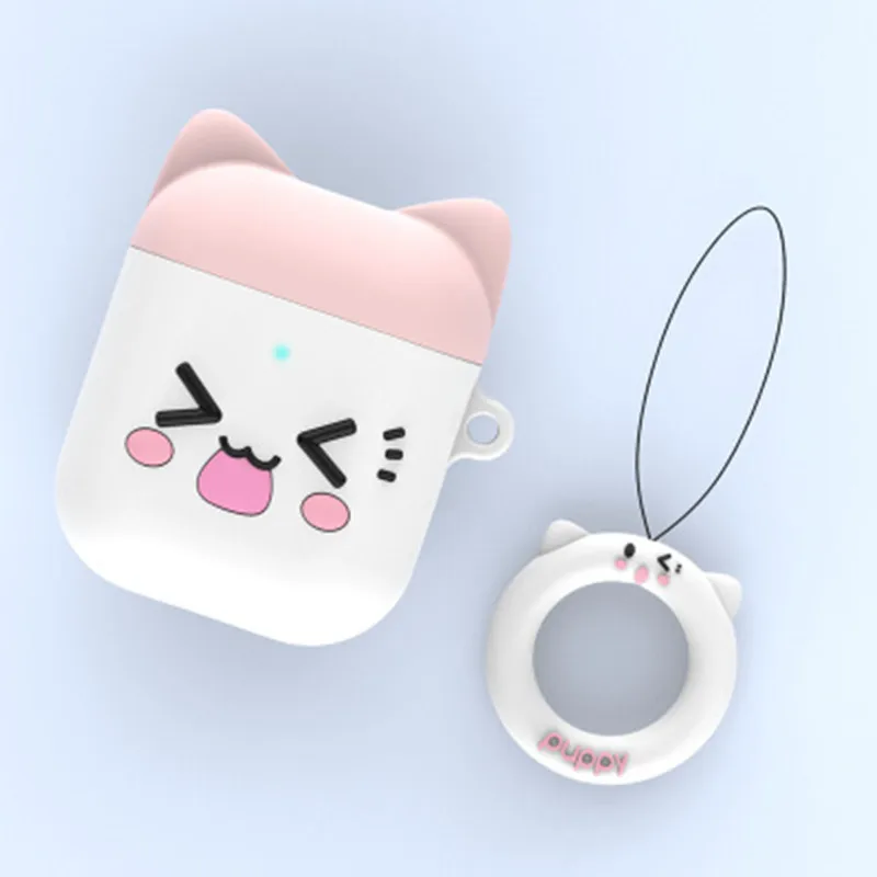 Мультяшный беспроводной Bluetooth чехол для наушников для Apple AirPods 1 2 Силиконовый зарядный чехол для наушников Защитный чехол для AirPods