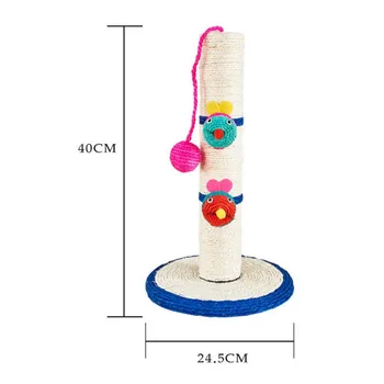 

Cat Scratching Post Sisal Kitten Interactive Toy Indoor Durable Training Tool Cat Toys For Claw Grinding Cat Toy Pet Suppleis