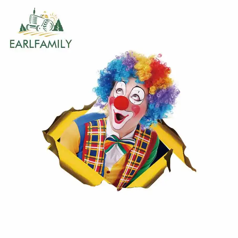 EARLFAMILY 13 см x 12 3 для изображения клоуна элементы на День дурака фотография бампера