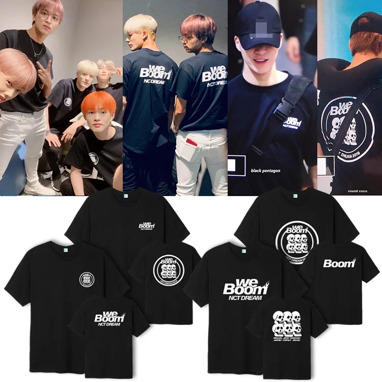 Футболка KPOP NCT 127 DREAM Album WE BOOM свободная футболка с коротким рукавом для мужчин и
