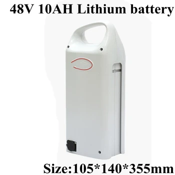 

18650 48V 10Ah Li Ion Lithium Battery Electric Bicycle Battery Pack for 500w 350w Electric Bicycle Scooter Bicycle + 2A Charger