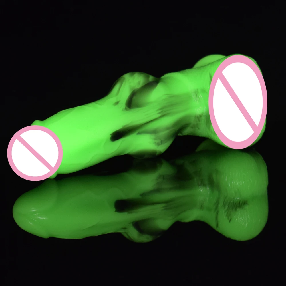 Реалистичный силиконовый фаллоимитатор с узелком для собаки массажер вагины