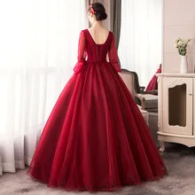 Vestidos Quinceanera 15 Anos бальные Платья пышные платья новое платье для выпускного вечера с аппликацией для вечерние платья с v-образным вырезом Vestido 0005