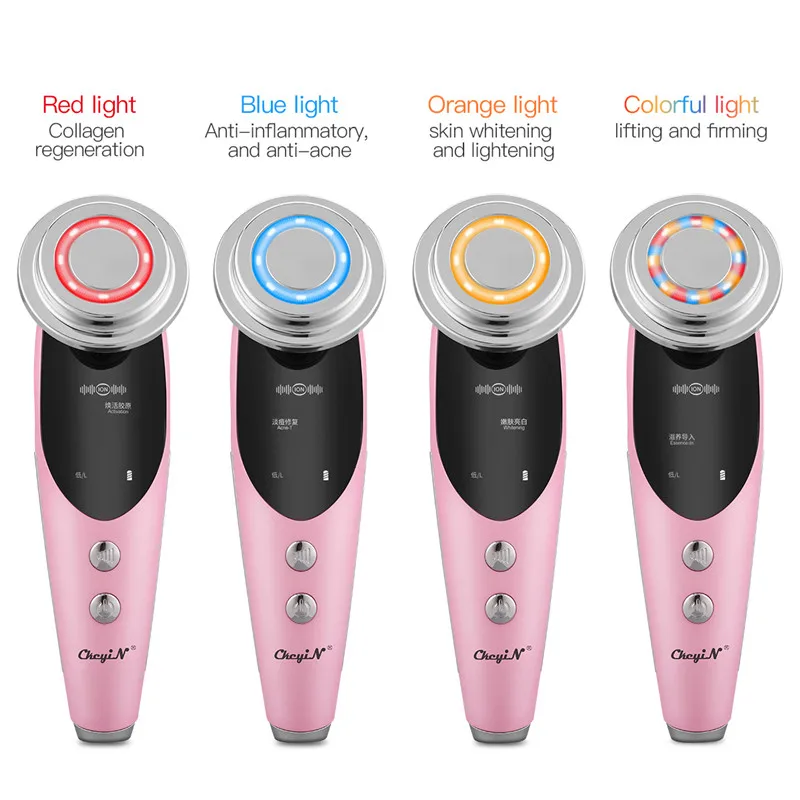 7 en 1 EMS masseur Facial LED Photon luminothérapie élimination des rides levage de la peau resserrement rajeunissement dispositif de traitement chaud 50 ► Photo 3/6