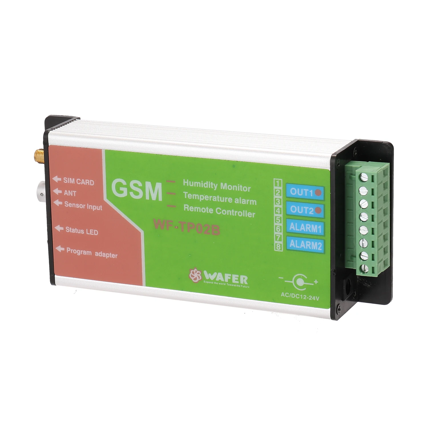 GSM Temperature Alarm Monitoring Remote Controller WF-TP02B with 3 Meter Length Wafer Proof Sensor