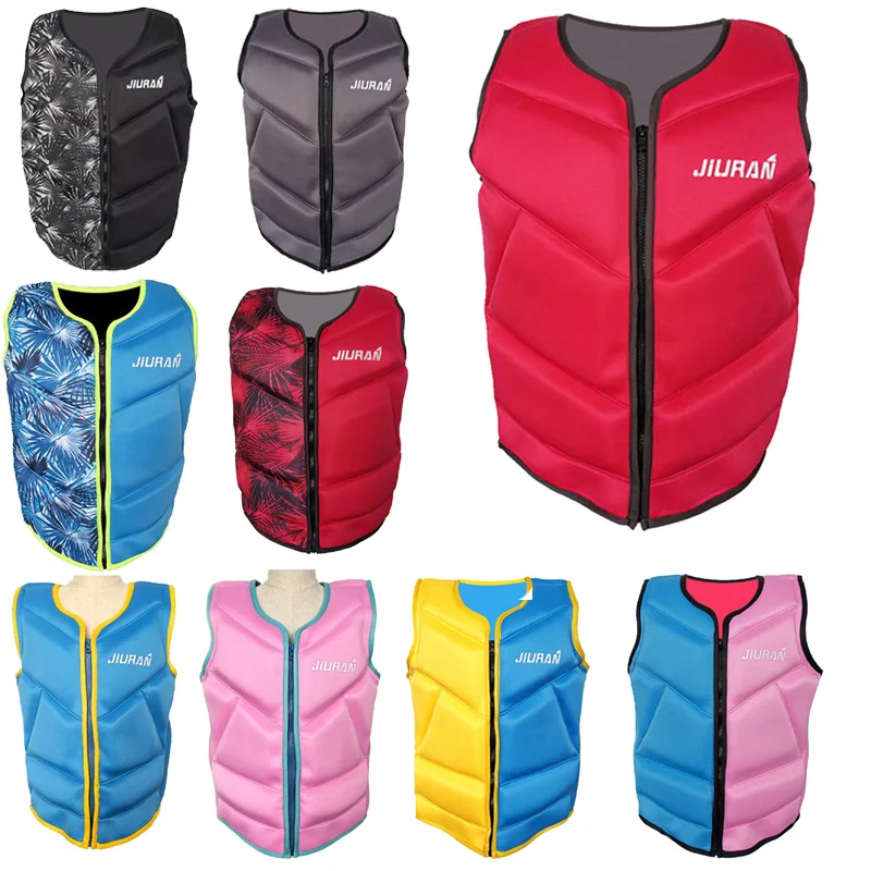 Life Jacket For Adults Neoprene Safety Rescue Wakeboard Swimming Surfing