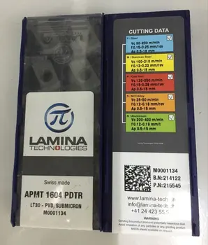 

10PCS LAMINA CARBIDE INSERT APMT 1604 PDTR LT30