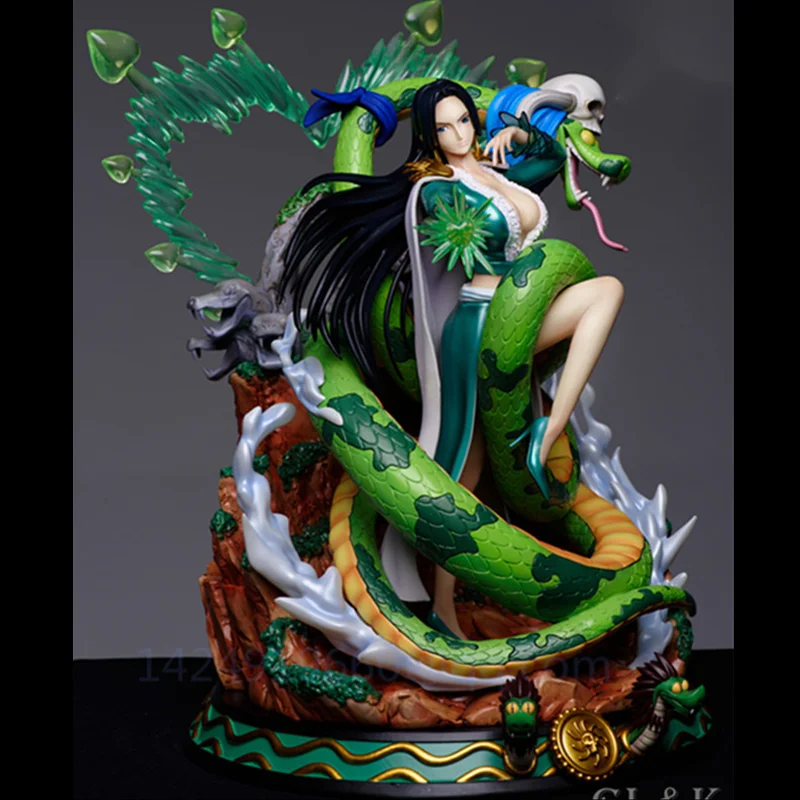 One Piece Gk Statue Nine Snakes And Pirates Pirate Empress Boa Hancock Flash Legs Resin Action Figure Collection Model Toys C2 Action Figures Aliexpress