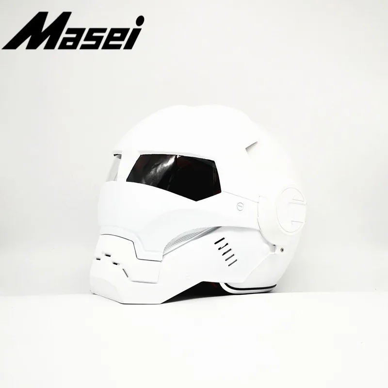 Masei 610 Железный человек шлем мотоциклетный винтажный Ретро-шлем красочный