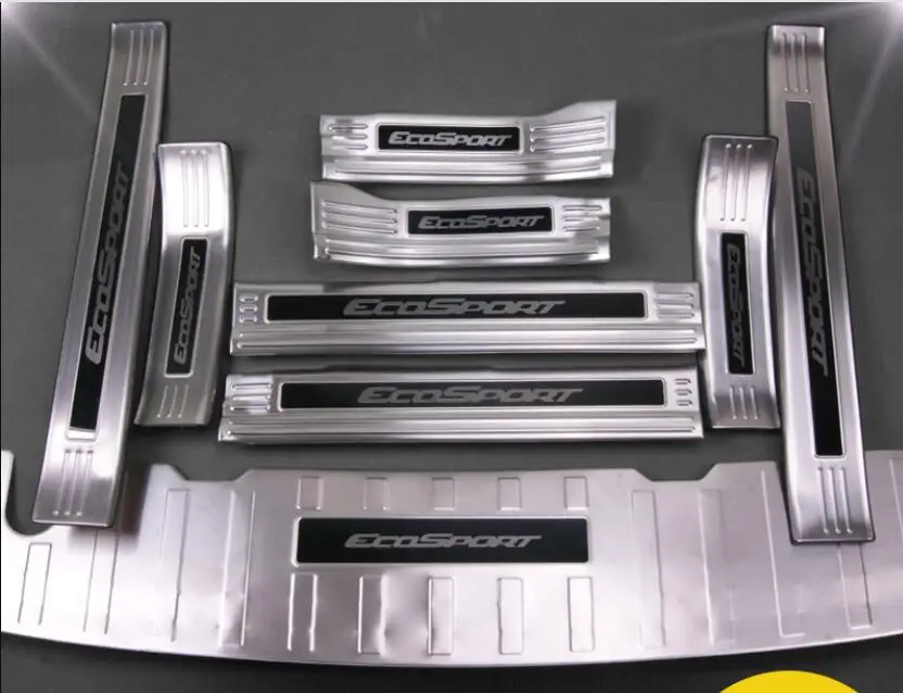 Высокое качество Нержавеющая сталь заднего бампера протектор Подоконник Магистральные протектора плиты Накладка для Ford Ecosport 2013- стайлинга автомобилей