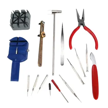 

Multifunctional 16Pcs Set Combination Tool Watch Repair Tool Nylon Bag Portable Combination Tool Watch Kit