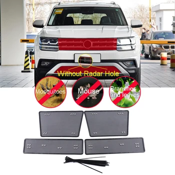 

Car Accessories Stainless Steel Front Mesh Grille Grill Grid Inserts Insect Net 4pcs for Volkswagen VW Atlas 2017-2019