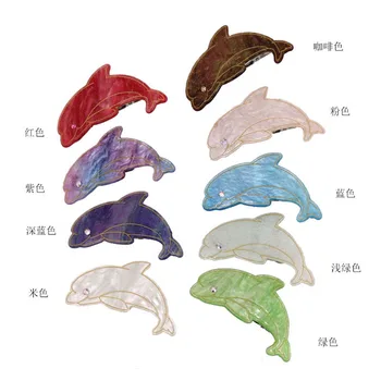 

fashion Multicolor dolphin girl hair clip 10 colors cute small cartoon children's hair pins accessories