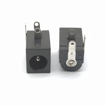 Новый DC разъем питания 2 1 мм Цилиндрический PCB крепление 100