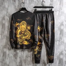 ^^Best Offers 2019 Autumn Spring Chinese Dragon Tracksuits Mens Sport Set Hoodie Pants Sportswear Men Brand Sporting Suit Track Print Clothes ^^Best Offers 2019 Autumn Spring Chinese Dragon Tracksuits Mens Sport Set Hoodie Pants Sportswear Men Brand Sporting Suit Track Print Clothes