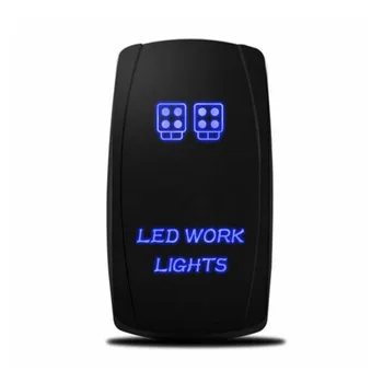 

New Blue LED Work Light 5 Pin Car On-Off Rocker Toggle Switch Laser Marine Rocker Switch 20A 12VDC For RV Boat Yacht Car