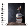 Blackboard Wood Board Books Children Baby Back To School Backdrop Photography Background For Photo Studio Vinyl Photophone Shoot ► Photo 1/6