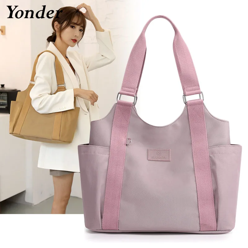 Quality Fashion Cloth Canvas Bag Women's Large Tote Shoulder Bag Canvas Handbags for Women 2022 Big Fabric Shopping Bag Ladies