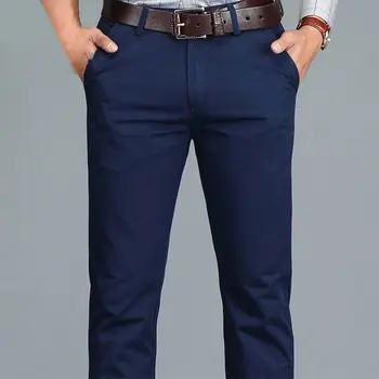 

fipyjip Casual men's casual business casual pants plus size 28 -40 straight pants men's cotton high quality casual cotton pants