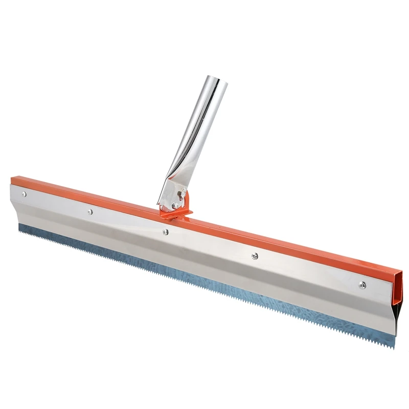 

Stainless Steel Notched Squeegee Epoxy Cement Painting Coating Self Leveling Flooring Gear Rake Construction Tools Part