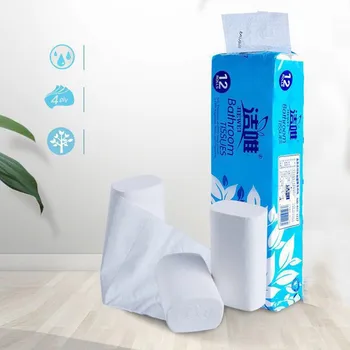 

12pcs Roll Replacement Roll Paper 4 Layer Toilet Table Kitchen Paper toilet tissue papel higienico papier toaletowy carta igieni