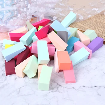 

50pcs Colourful New Triangle Soft Makeup Sponge Face Powder Puff Foundation Powder Liquid Cream Cosmetic Face Care Makeup Tools