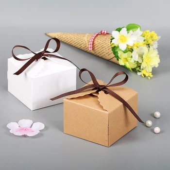 

10pcs Wave Pattern Kraft Paper Packaging Sticker for Candy Bag Gift Box Packing Bag Wedding Chocolate Box
