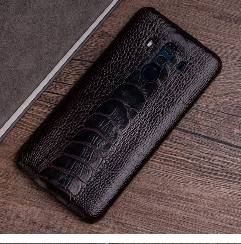 Страусиная кожа чехол для телефона для huawei P10 P20 mate 20 10 9 Pro Lite Чехол Мягкий ТПУ Край чехол для Honor 8X Max 9 10 Nova 3 3i lite