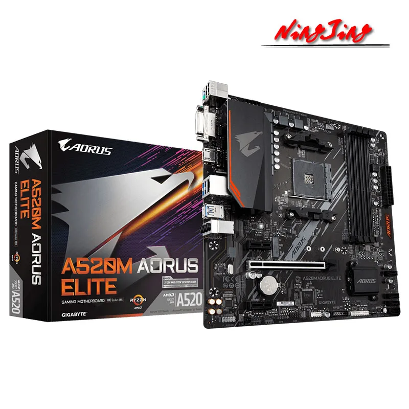 Материнская плата GIGABYTE GA A520M AORUS ELITE A520 Micro ATX AMD DDR4 M.2 RGB FUSION 2 0 Smart Fan 5 Socket AM4 |