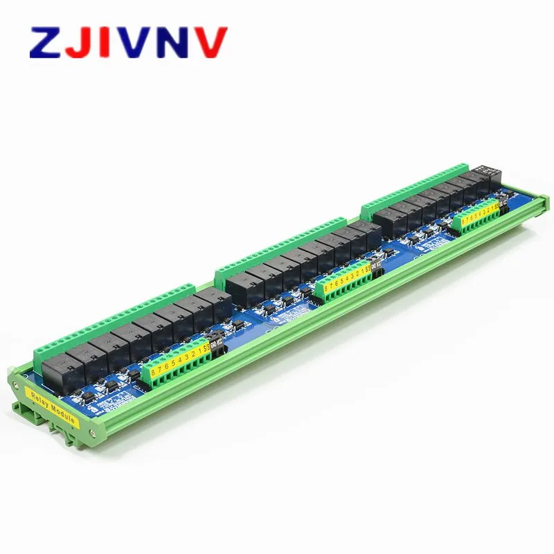 

24 Channels 5V Optocoupler Isolation Relay Module Supply Voltage DC 5V Trigger Signal DC 3.3V 5V 12V 24V BMZ24R1-E