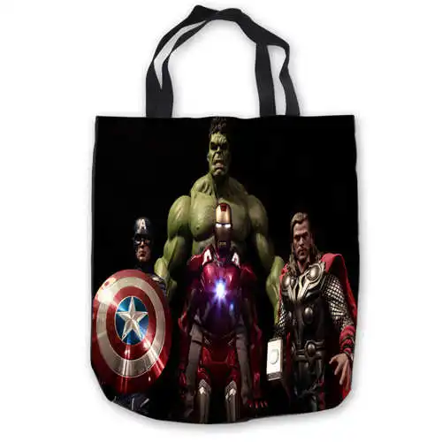 

Custom Canvas the-avengers-captain-Tote Hand Bags Shopping Bag Casual Beach HandBags Foldable 180911-01-LU Marvel