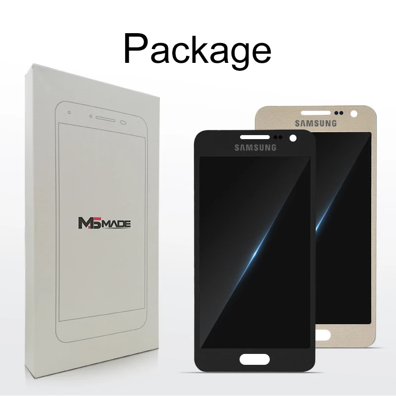 Tanie A300 oryginalny super amoled do Samsung Galaxy A3 2015 A3000 A300F A300M A300H wyświetlacz LCD montaż digitizera ekranu dotykowego części