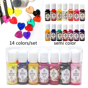 

14Pcs/set Silicone DIY Colors Art Craft Coloring Dye Colorant Crystal Epoxy Resin Pigment For Jewelry Necklaces Made