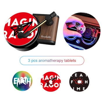 

New Car Aromatherapy Turntable Car Air Freshener Retro TITA Recorder Air Vent Aromatherapy Aroma Car Perfume Diffuser Decoration